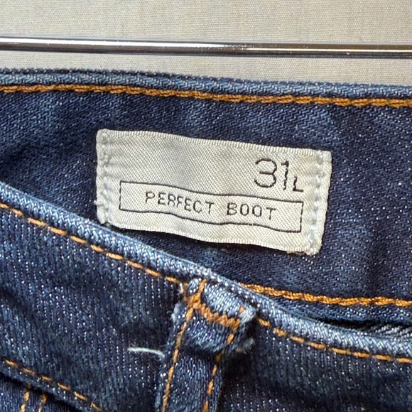 GAP Perfect Bootcut Jeans Women's Blue Denim Size 31L 90s Y2K Flare - Picture 2 of 11